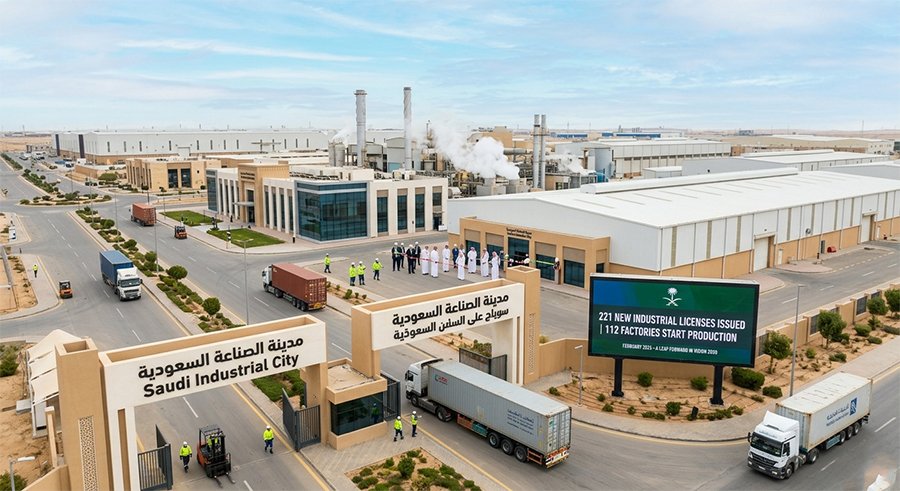 Saudi Industrial Momentum Accelerates: 221 Licenses Granted as 112 Facilities Launch